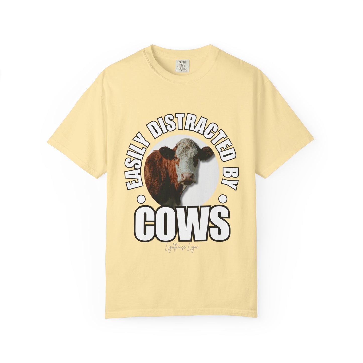 Casual "Easily Distracted by Cows" Tee