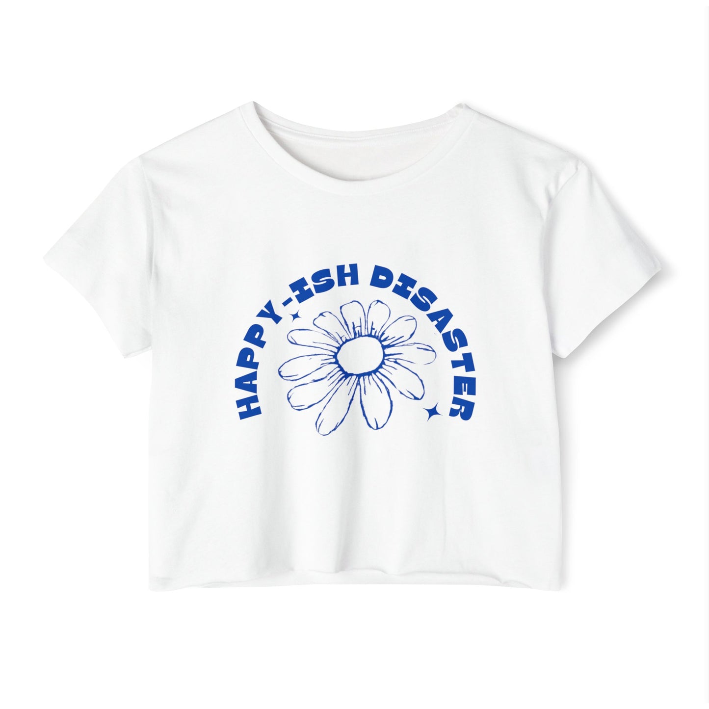 Happy-ish Disaster Crop Top