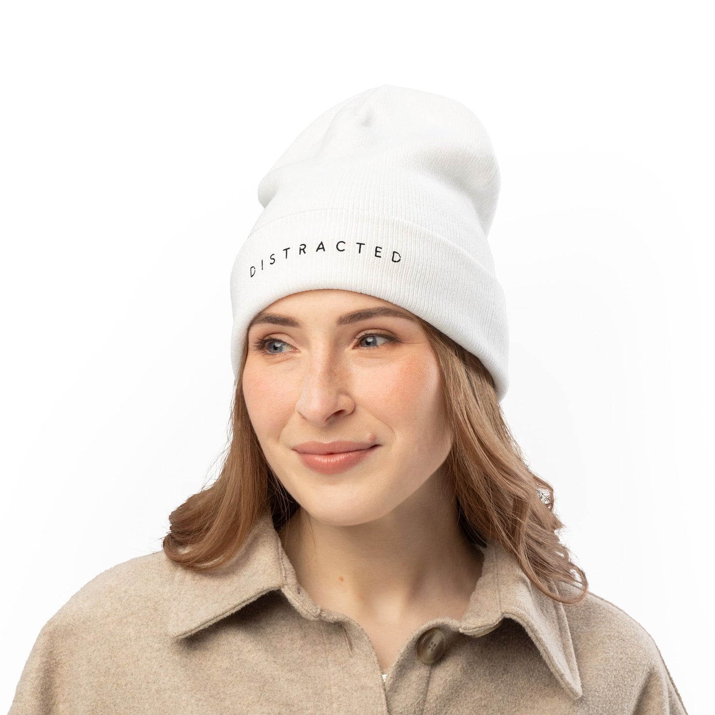 Distracted Beanie - Embroidery